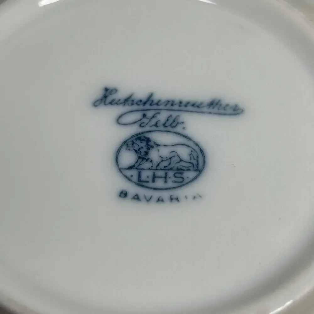 Hutschenreuther Selb Bavaria Porcelain Hand Painted Forget Me Not Flower 5